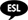 ESL language icon in speech bubble